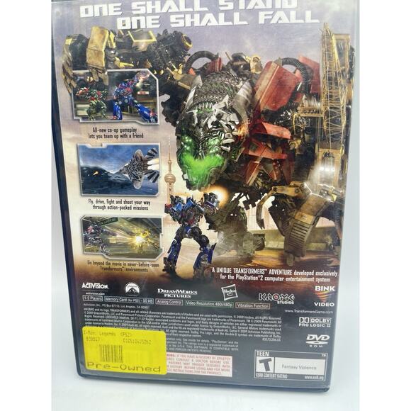 Transformers: Revenge of the Fallen (Sony PlayStation 2) PS2 TESTED No Manual - Picture 4 of 7